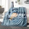 Football Messi Personalized Name Blanket Throw Customizable Blanket Comfortable Great for Picnics Couch Office Chair Sofa All-Season Use