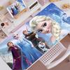 HD Printing Computer Gamers Childrens Nonslip Mouse Pad Frozen Princess Elsa Pu Leather Mousepad Large Size Keyboard Desk Pad
