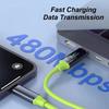 Super Fast Charging 240W Type-C Cable with Smart Digital Screen Dual Type C Charger Cable Universal for iPhone Huawei Android