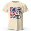 Kawaii Anime Printed 100% Cotton T-Shirt, Soft & Breathable Round Neck Short Sleeve Tee, Unisex Harajuku Style