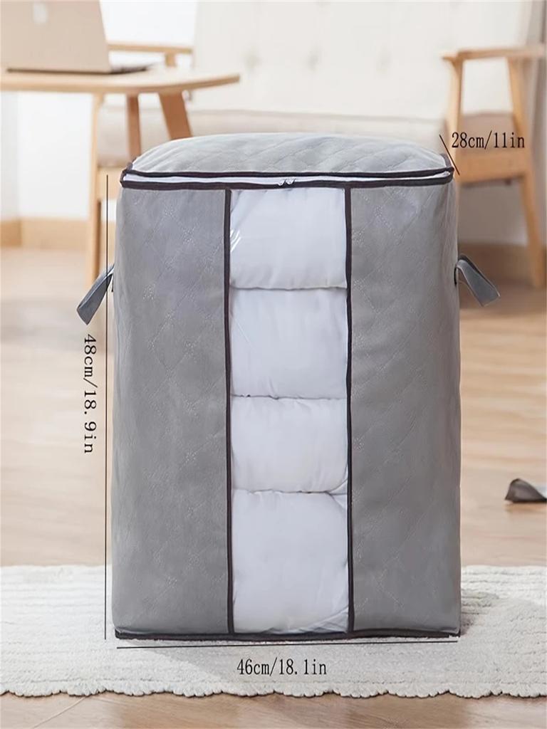 Thick Large Capacity Non-Woven Fabric Quilt Storage Bag Clothes Moving Packing Bag Organizer Box for Home Organization
