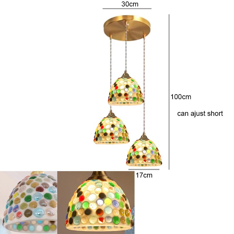 Glass Ceiling Chandelier Creative Sea Shell Lampshade Bedroom Bedside Hanging Lamp Interior Decoration Lighting Pendant Lights