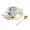Lilac Ceramic Coffee Cup & Saucer Set