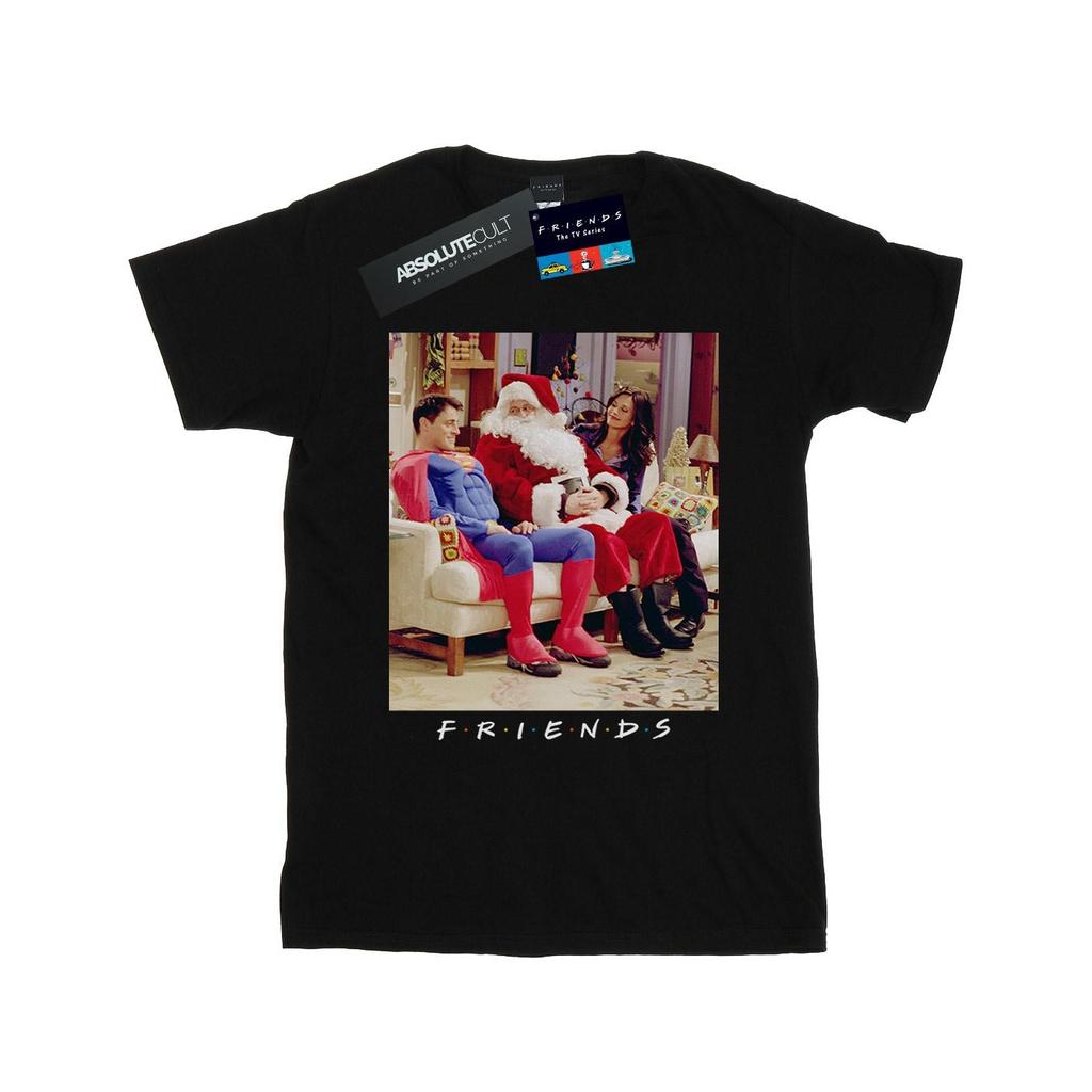 Friends Womens/Ladies Superman And Santa Cotton Boyfriend T-Shirt