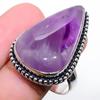 Saggio Ametista Pietra Preziosa Fatto a Mano Argento Sterling 925 Gioiello Anello Misura 10