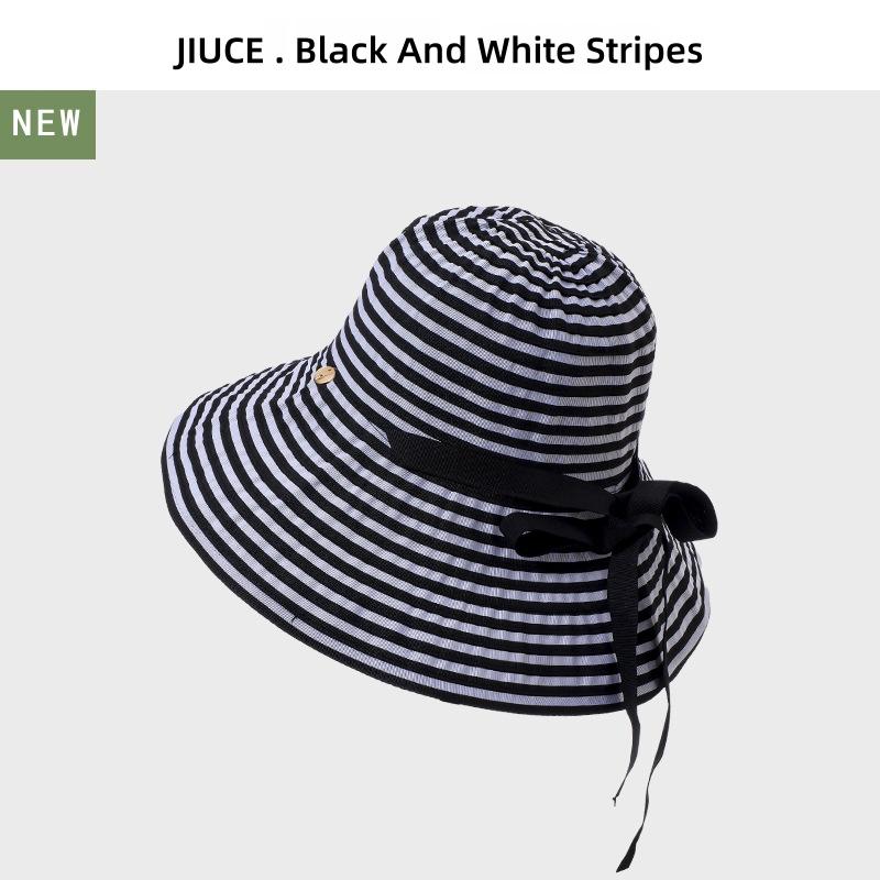 

Striped Sunglasses Hat Versatile Sun Hat, Foldable, Summer UV Protection, Wide-Brimmed Fisherman’s Hat UPF50+ One Size
