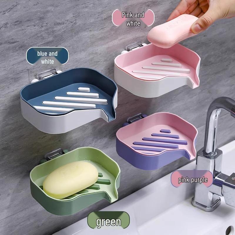 

Бесследная двухслойная мыльница для ванной комнаты с креативным мультяшным дизайном