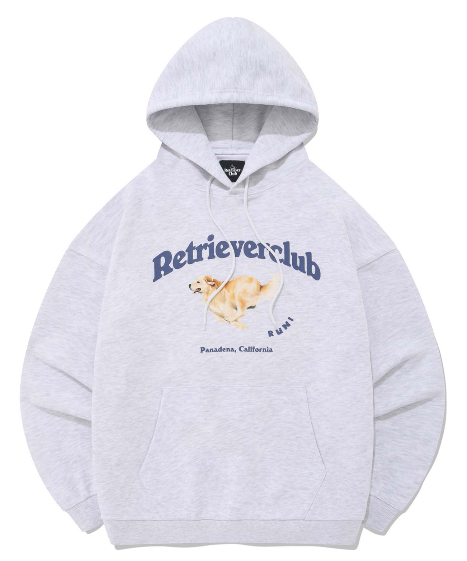 Retriever Club Running Retriever Hoodie [Melange Gray] Melange Gray/L