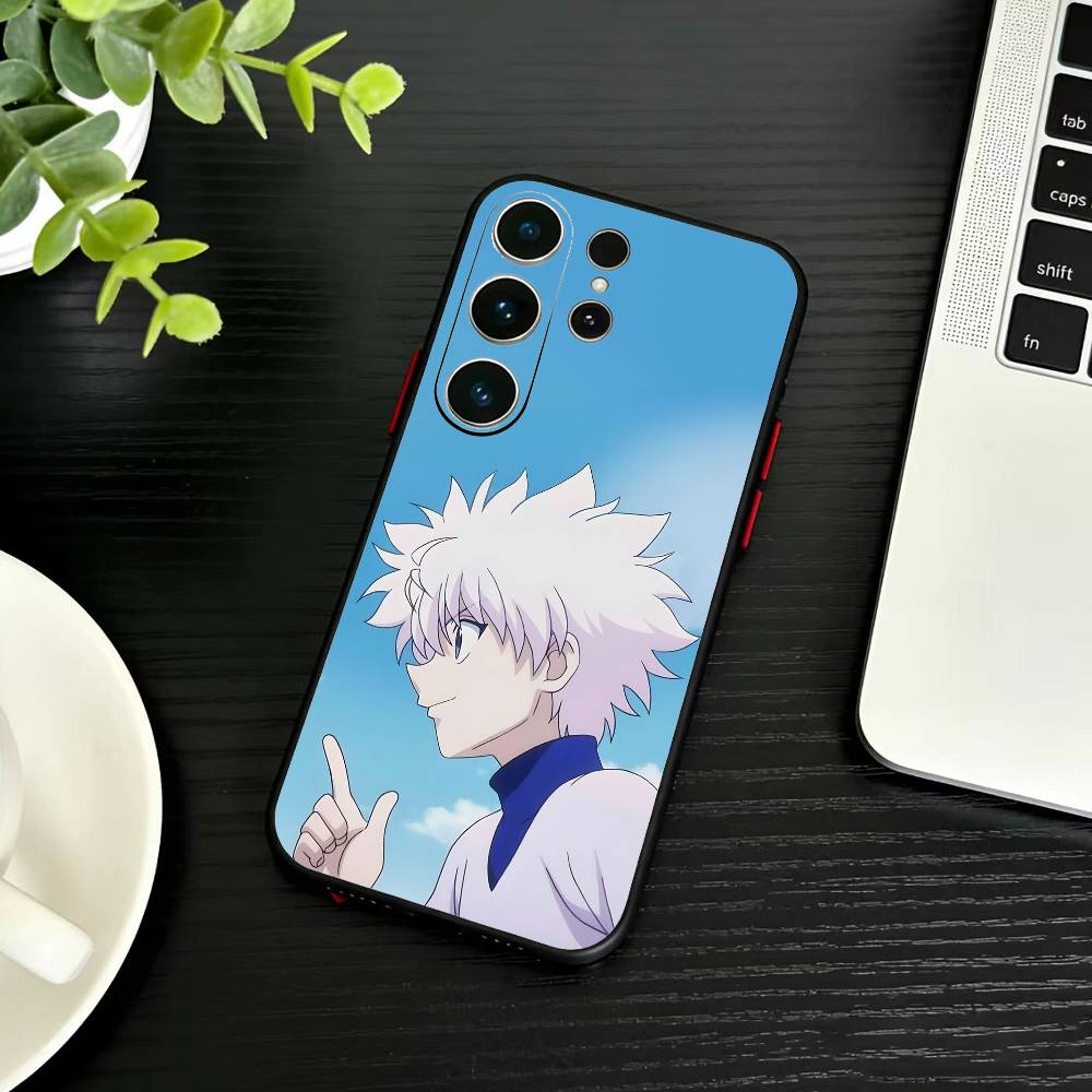 K-Killua Zoldyck H-Hunter X Hunter Phone Case For Samsung S26,S25,S24,S23,S22,S21,S20,Plus,Fe,Lite,Others Black Cover