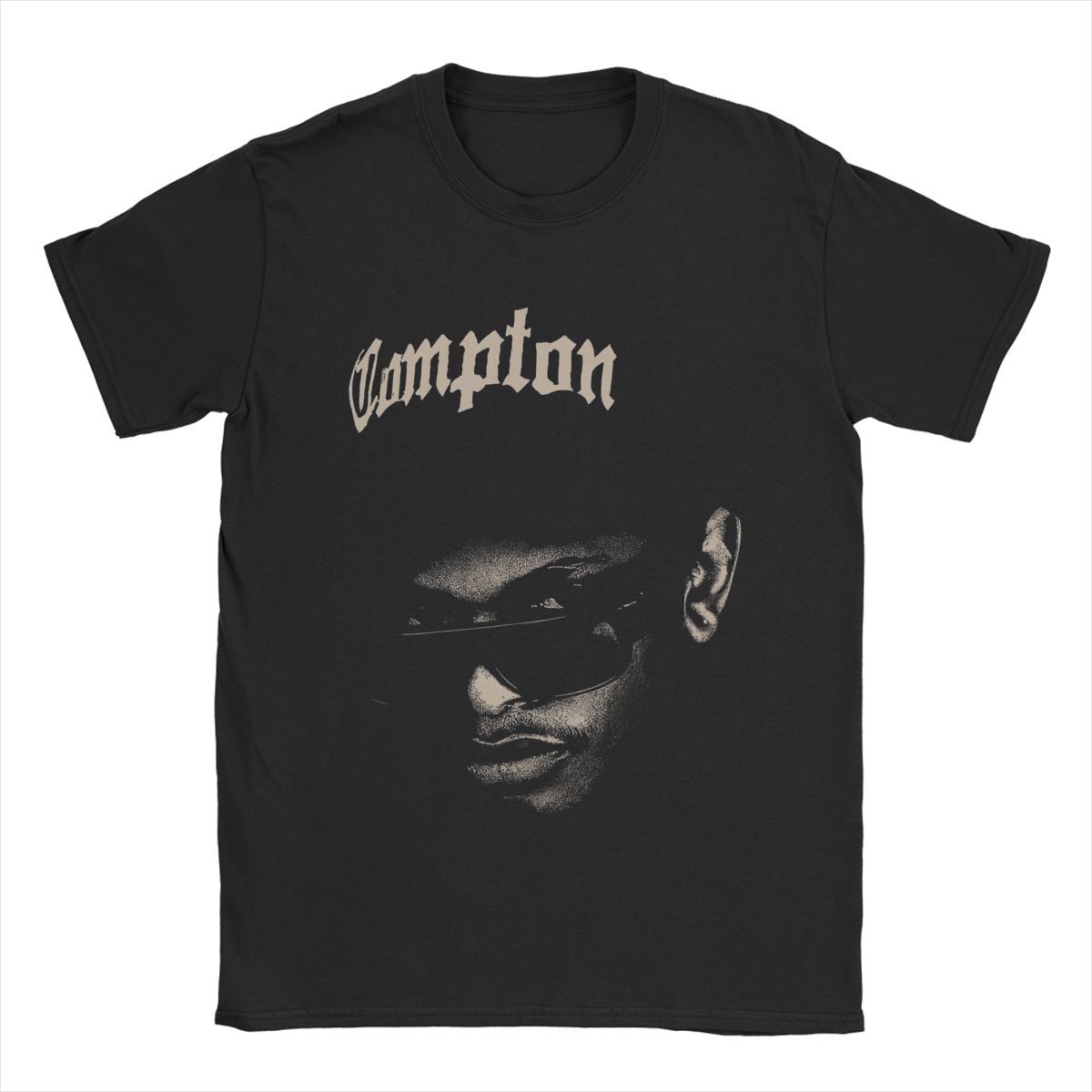 

Eazys E Рэпер Мужская футболка Веселая футболка Короткий рукав Круглый вырез Футболка Хлопок Уникальная одежда 4XL