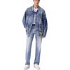 Levis Loose Soft Collared Single-Breasted Long Sleeve Denim Jacket Men Jackets Light-Blue 0016Y-0005
