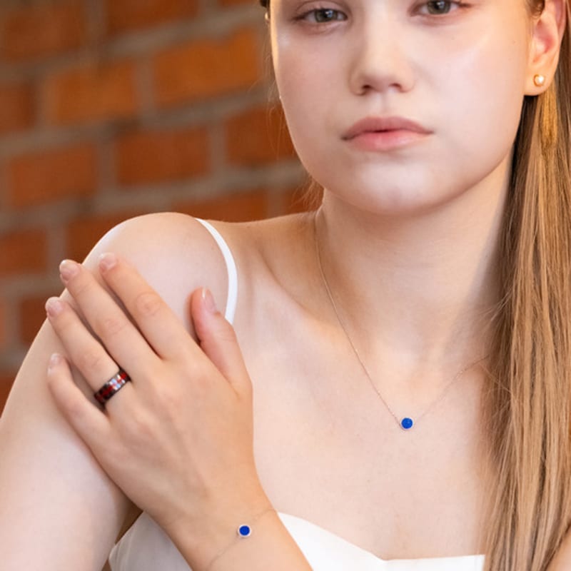 BE/GINS Black Red Ceramic Ring