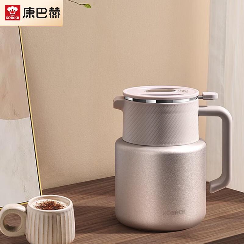 KOBACH Titanium Core 1500ml Smart Temp Display Insulated Tea Pot