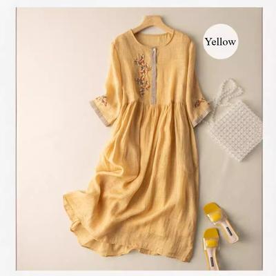Summer New Fashionable Women's Loose Short Sleeved Dress