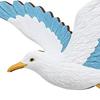 3 Pcs Wood Seagull Beach Wall Art Nautical Coastal Theme Flying Sea Birds Wall Sculpture Lake House Ocean Ornaments for Home Bathroom