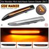 2X For Ford Mondeo Mk4 Hatchback Saloon Estate(BA7)2007 2008 2010-2015 Smoke Lens Dynamic LED Side Marker Light Turn Signal Lamp