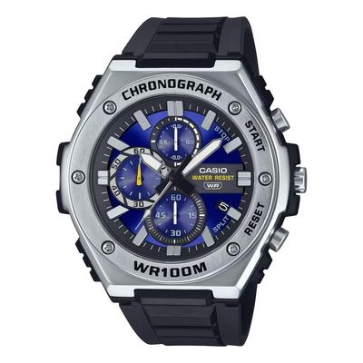 Standard Men's Watch 1/10-Second Chronograph Quartz MWA-300H-2AV Blue Overseas Model