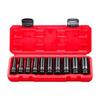 Heavy Duty Thick Wall Air Impact Sockets 10mm to 24mm Hexagonal 1/2Inch Drive Professional Tool Kit Reinforced Structure