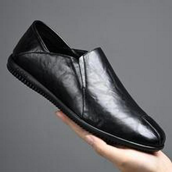 Men's Shiny Leather Double Buckle Monk Shoes - Pointed Toe, British Style, Business Casual.