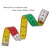 150cm/60in Soft Tape Measure Tailor's Tape with Snap Fasteners Body Measuring Ruler Needlework Sewing Tool