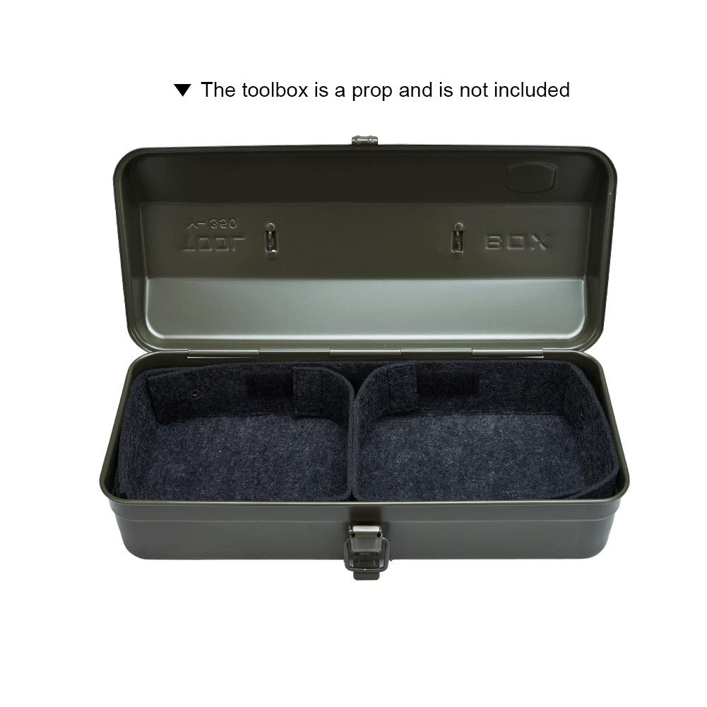 Partition Toolbox Liner Anti-Slip Felt Toolbox Insert Organizer for Y350 Iron Toolbox Lining Inner Pouch Outdoor Picnic Camping
