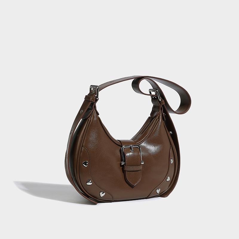 

Полумесяц женский красотка подмышка пригородный косой пролет женский плечо 2024 полумесяц ниша полумесяц сумка коричневый