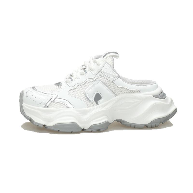 

Thick-soled bag head half slippers 2025 spring new heelless dad shoes half towed outside casual breathable cool slippers 39