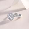 S925 Silver Ring Moissanite High Set Ring Gold Plated Ring Panyu
