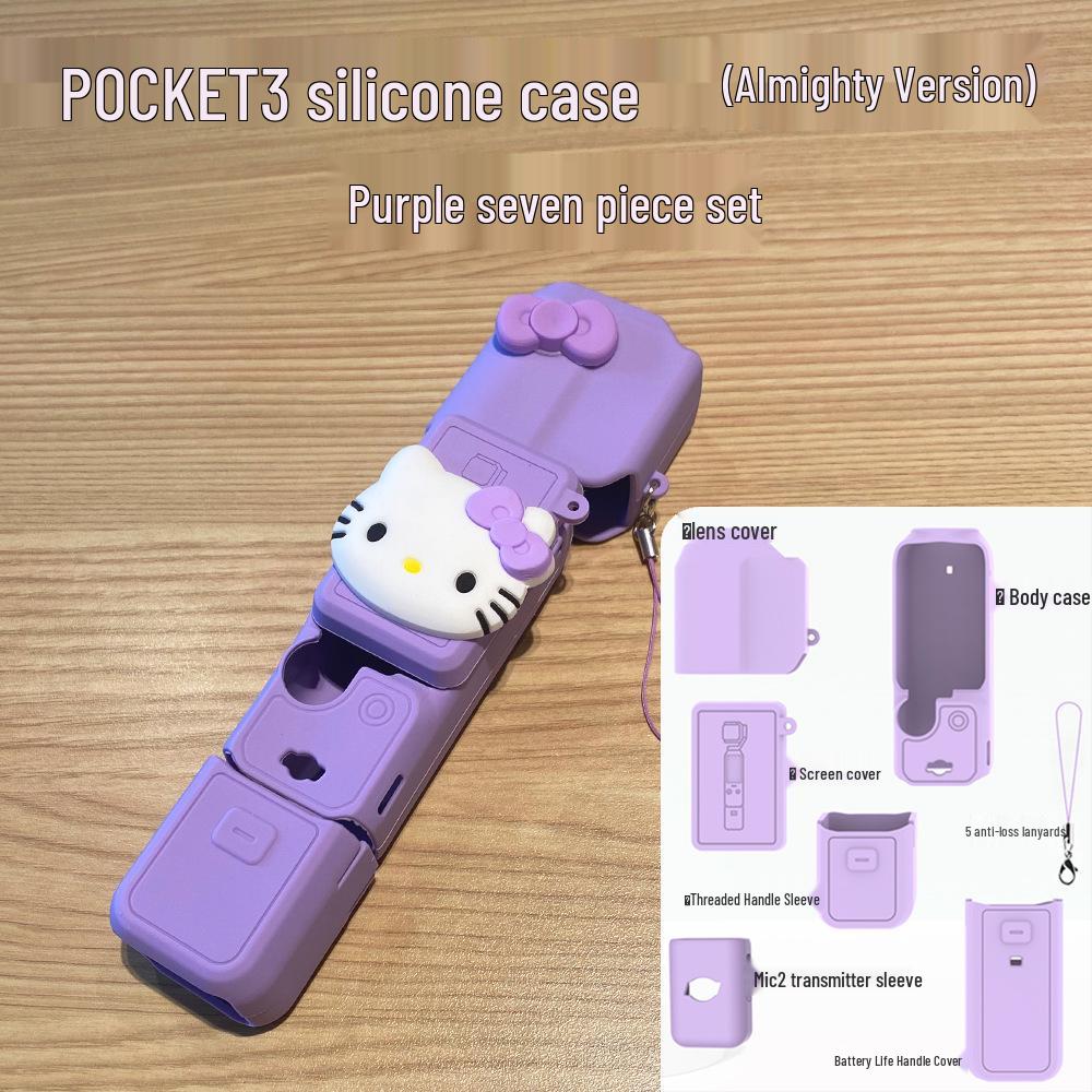 Cartoon DJI Pocket 3 Silicone Protective Case for Action Camera