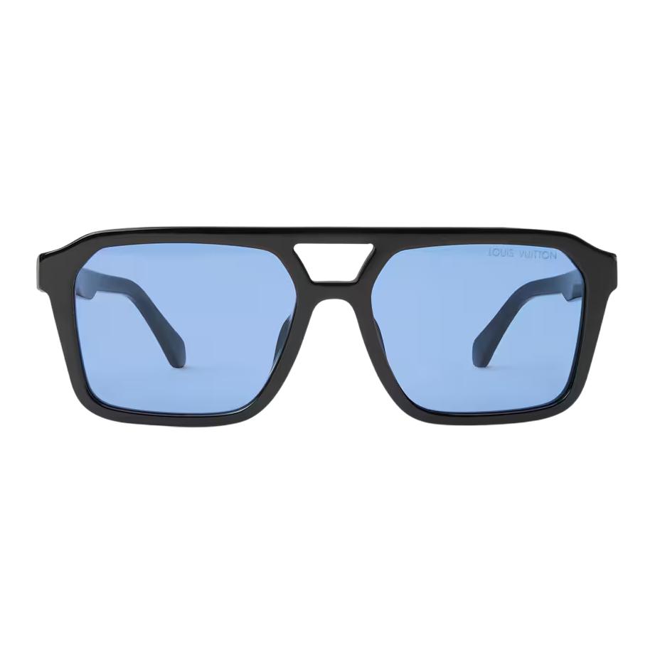 

Louis Vuitton Logo Acetate Square Sunglasses Men sunglasses Black Z3120U F,Black