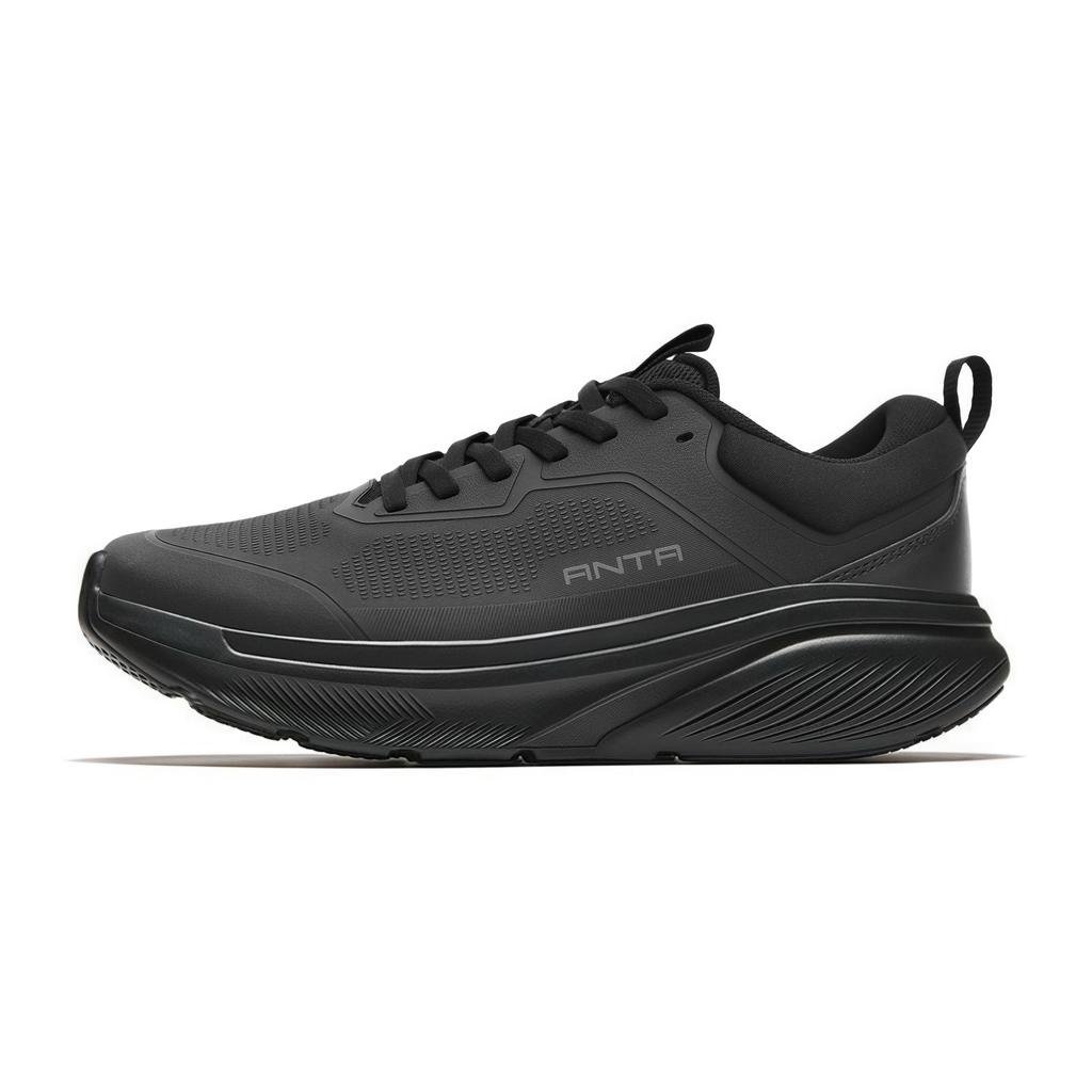 Anta Shining Lite Water Resistant Sports Comfortable Non-Slip Durable Low-Top Running Shoes Men Sneaker Black 112617792R-1
