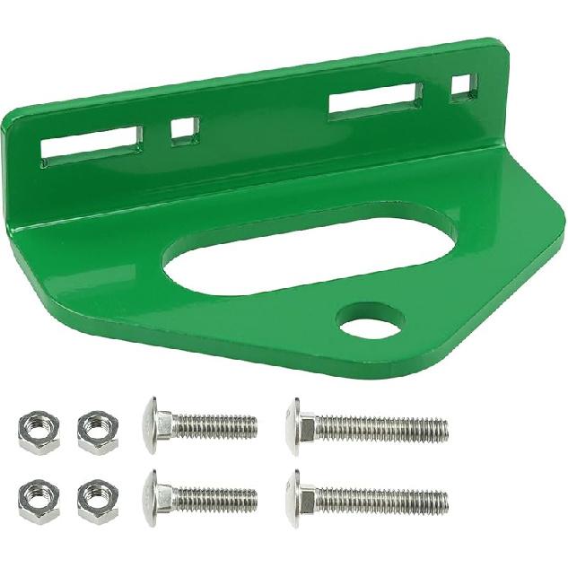 Zero Turn Mower Trailer Tow Hitch 1/4"(6mm) - Heavy Duty Lawn Mower Trailer Hitch 3/4" Hole Center with 2 Types Carriage Bolt Orange