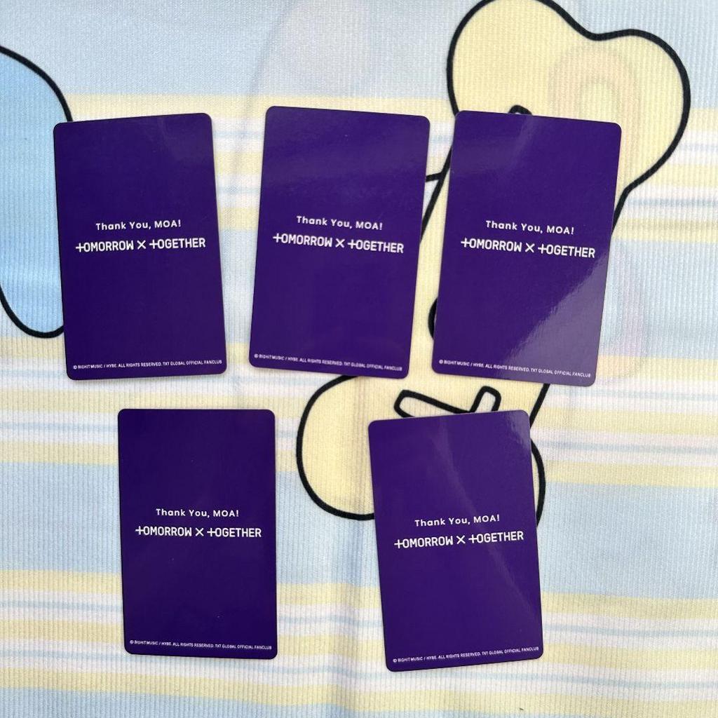 [USED] TXT Membership Survey 2024 MOA Trading Cards (5 Cards)