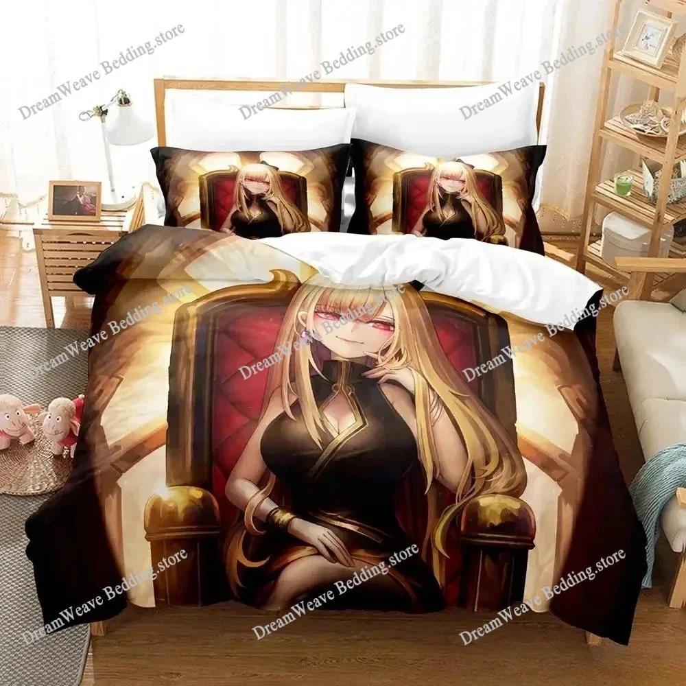 New Marin Kitagawa Bedding Set Single Twin Full Queen King Size Bed Set Adult Kid Bedroom Duvet Cover Sets 3D Print Anime Bed741