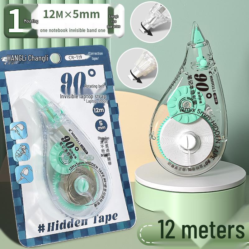 Changli 90° Rotating Correction Tape - Original Paper Color, Large Capacity, Invisible Tape for Student Use