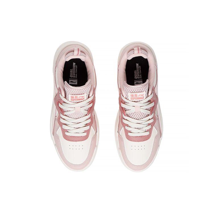 Li Ning We Wo Lite Fabric Synthetic Leather Comfortable Soft Classic Casual Non-Slip Wear-Resistant Lightweight Low-Top Skate Shoes AGCS098-5