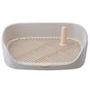 Large Anti-Splash Plastic Pet Toilet with Fence, Semi-Enclosed Design for Pets