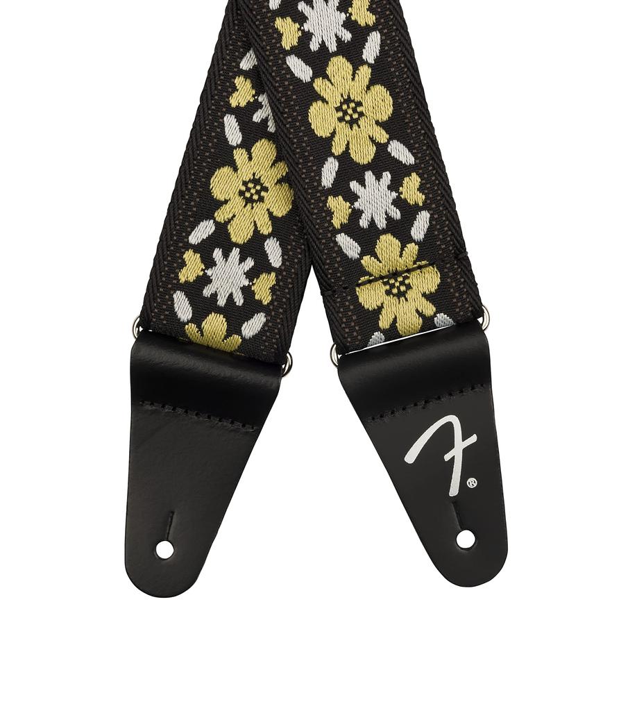 Fender Pasadena Woven Strap 2" Yellow Clover