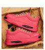Wasserdichte, rutschfeste schwarze Leder-Sportschuhe für Herren mit dicker Sohle