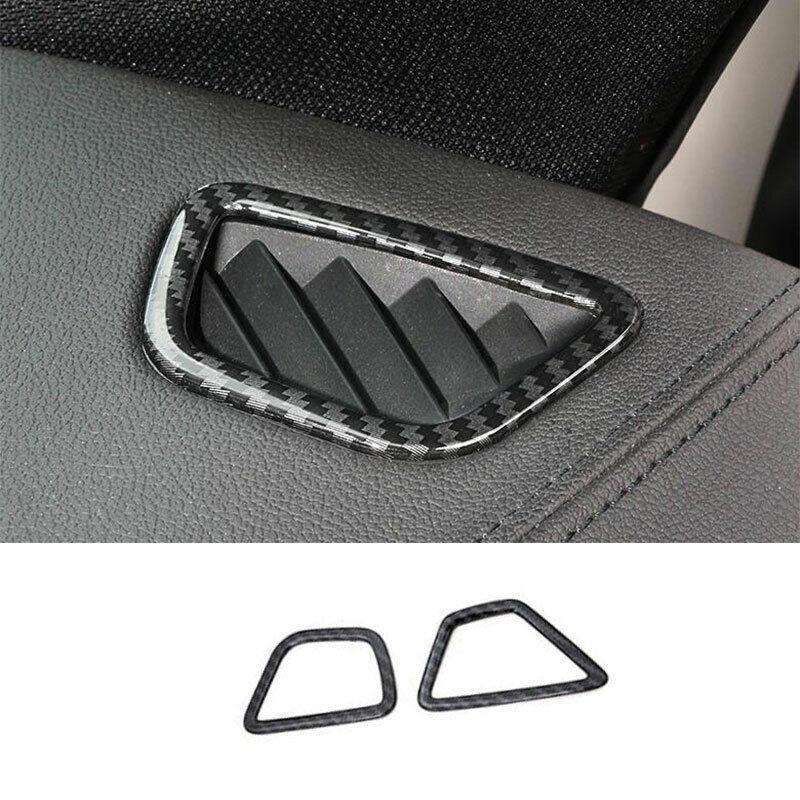 For BMW 5 Series G30 2018-22 ABS Carbon Fiber Dashboard Side Vent Overlay Cover