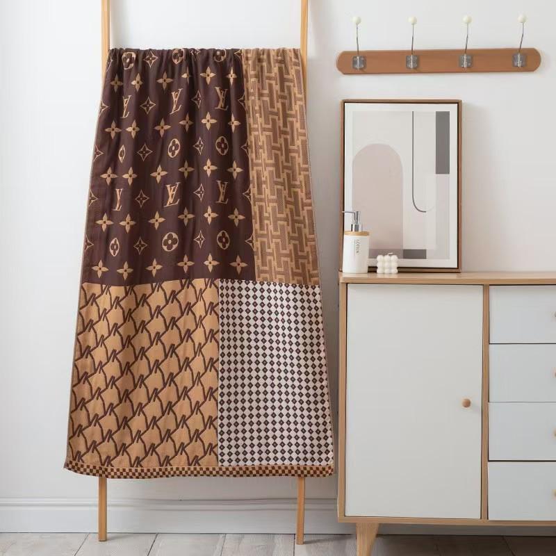 Pure Cotton Multi-Layer Gauze Blanket & Towel - Extra Large, Multipurpose use for Bath, Sofa, or Nap.