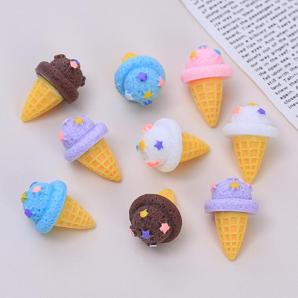 Colorful Star Ice Cream Cone DIY Resin Craft Kit