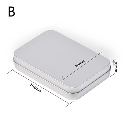 Empty Metal Storage Box for Trading Cards, Card Organizer, and Card Storage