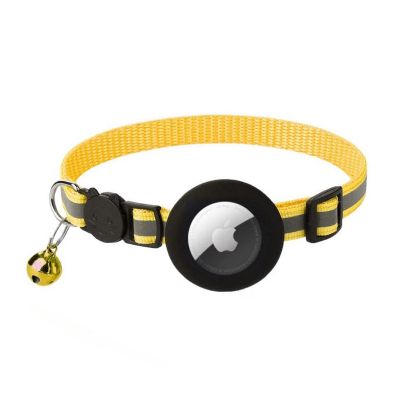 2025 In-Stock Protective Case for Airtag: Anti-Lost Pet Positioning Collar жёлтый/чёрный