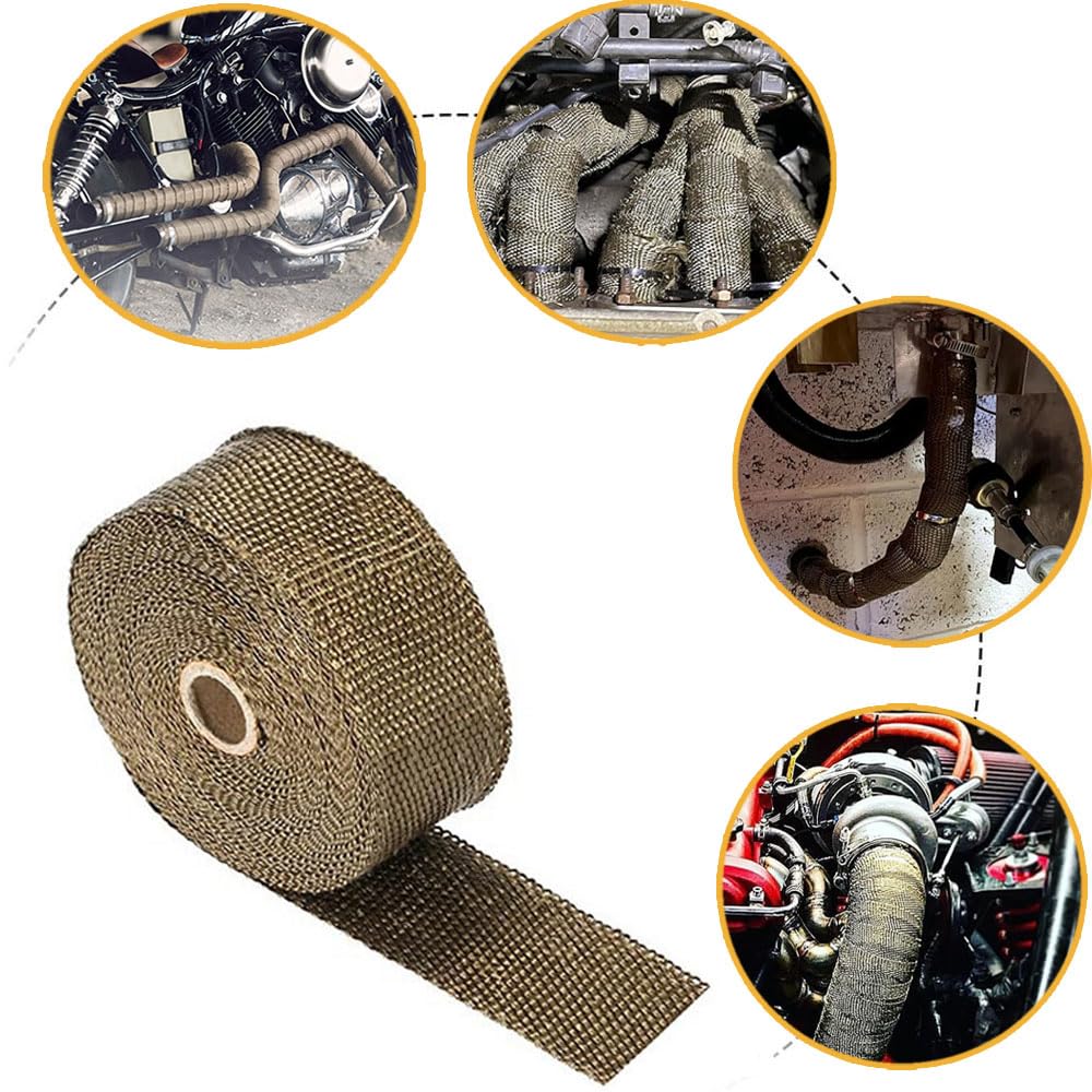 Heat Resistant Thermo Bandage 2.5cm*5m Fiberglass Heat Resistant Cloth Muffler