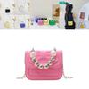 Stilvolle Mini-Kindertasche mit Perlenakzenten für trendige Outfits, ideal für Mädchen