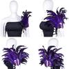 Stage Performance Feather Headpiece Brazilian Carnival Hair Band  Hawaiian Party Accessory