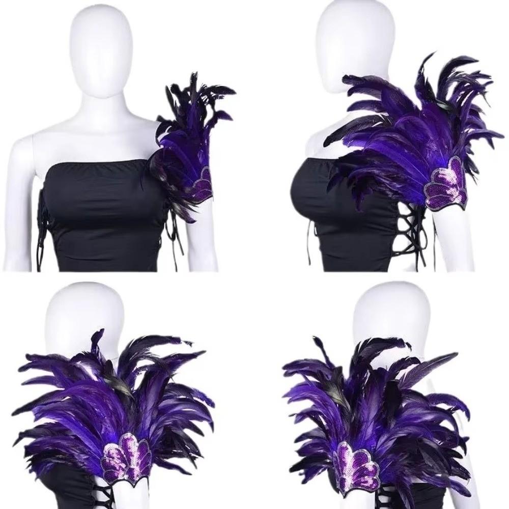 Stage Performance Feather Headpiece Brazilian Carnival Hair Band Hawaiian Party Accessory