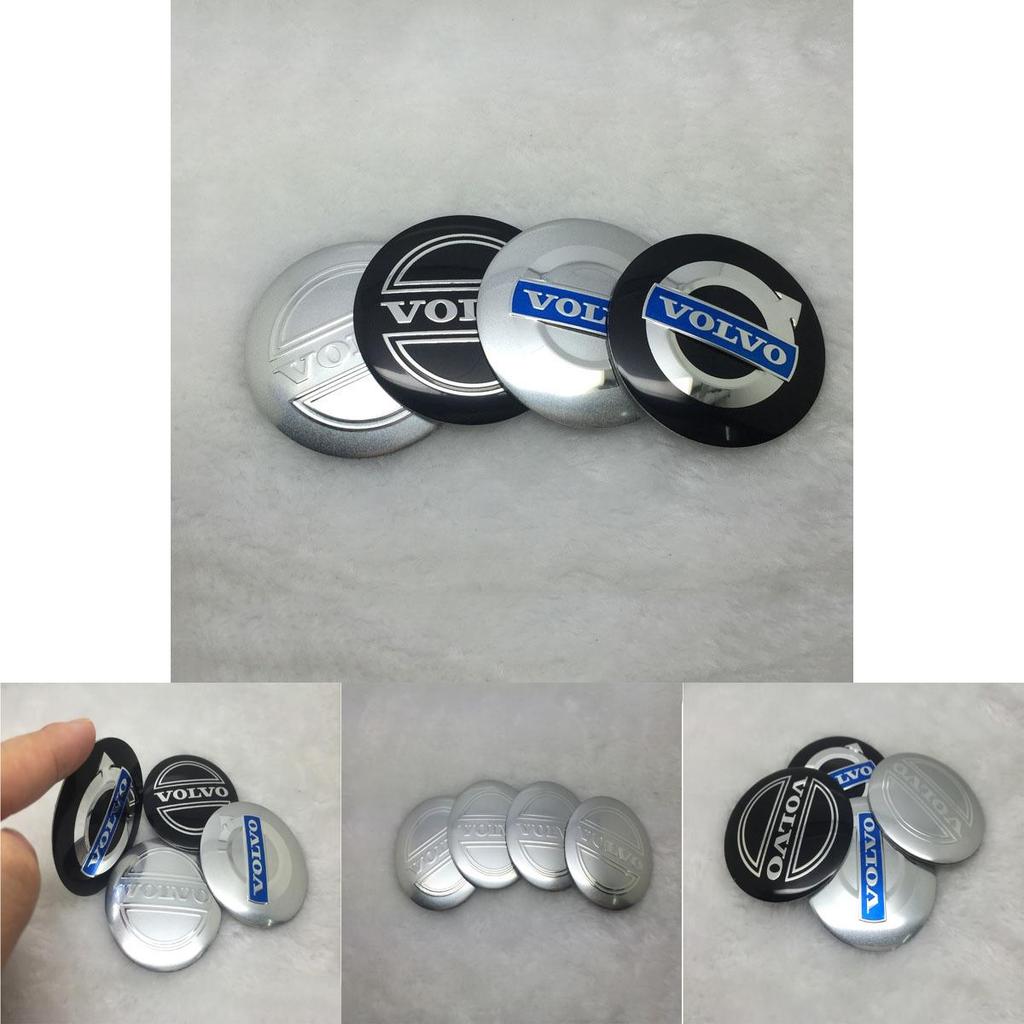 Elegantní a odolné 4ks 56,5mm Samolepky na středové krytky kol pro vozidla Volvo