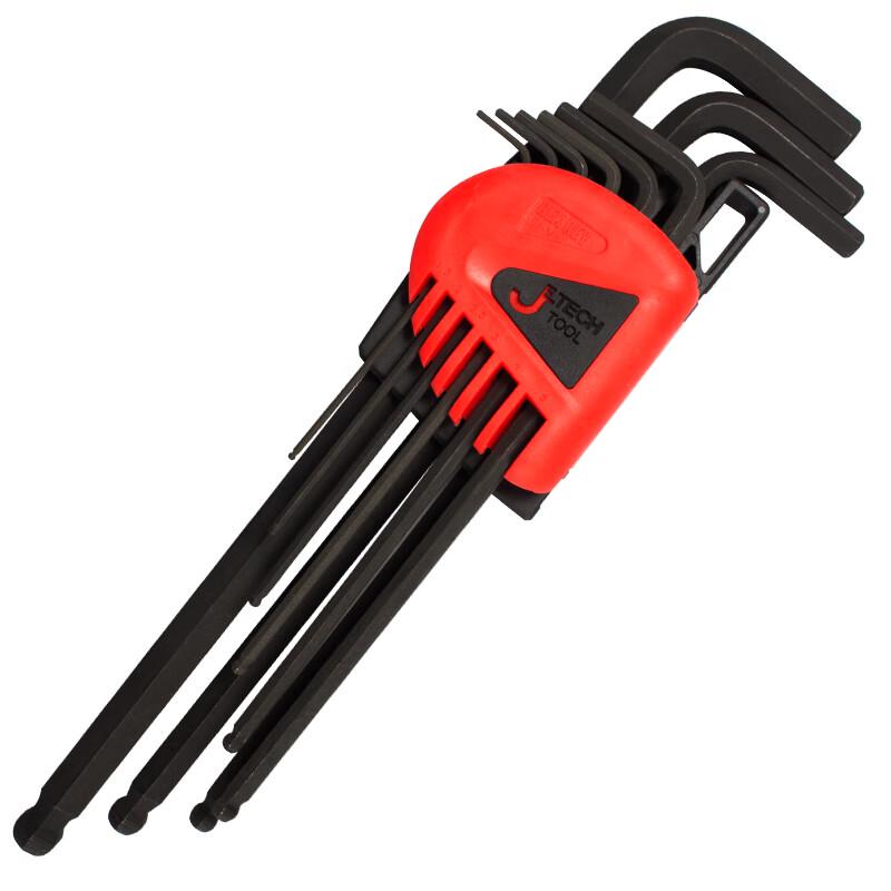 JETECH BL-B9 Extra Long Ball End Hex Key Set